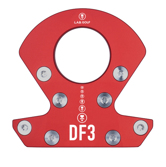 Custom Order - DF3 Red White Gears 34 72 Press 1.5 Textured Black Headcover